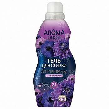 Гель для стирки 2 в 1, 1000 г, AROMA DROP "Лаванда и ваниль"