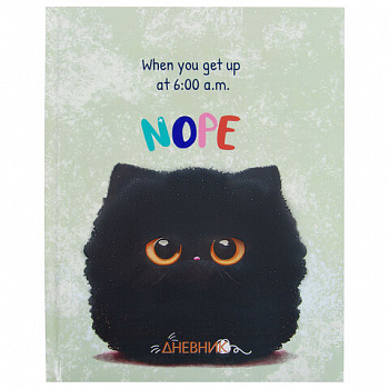 Дневник 1-4 класс 48 л., твердый, ЮНЛАНДИЯ, глянцевая ламинация, с подсказом, "Котик"