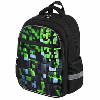 Рюкзак BRAUBERG FAVOUR, 2 отделения, 3 кармана, "Module blocks", 40х29х15 см