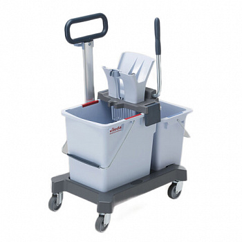 Тележка уборочная VILEDA "УльтраСпидПро", 2 съемных ведра 25 л + 10 л, платформа, с ручкой, туннельный отжим