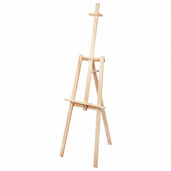 Мольберт напольный из липы "Лира", 67х162х48 см, высота холста до 100 см, BRAUBERG ART DEBUT