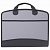 Папка-портфель пластиковая BRAUBERG А4+ (375х305х60 мм), 4 отделения, 2 кармана, серая