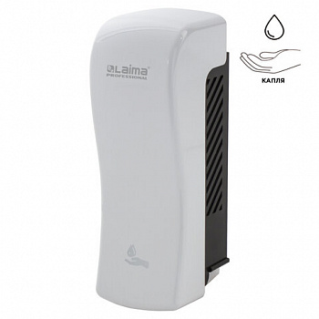 Дозатор для жидкого мыла LAIMA PROFESSIONAL ORIGINAL, НАЛИВНОЙ, 0,8 л, белый, ABS-пластик