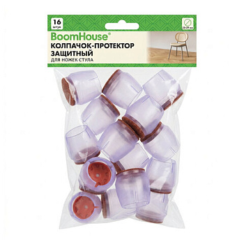 Защитный колпачок-протектор для ножек стула 25-29 мм (ПВХ+фетр) КОМПЛЕКТ 16 шт., BoomHouse