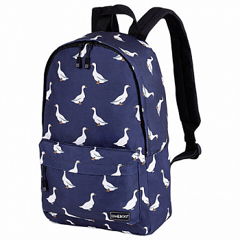 Рюкзак HEIKKI POSITIVE (ХЕЙКИ) универсальный, карман-антивор, "Ducks", 42х28х14 см