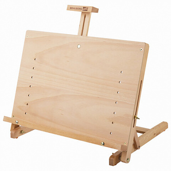 Мольберт настольный BRAUBERG ART CLASSIC, регулируемый верхний держатель, 50х37х39 см, бук