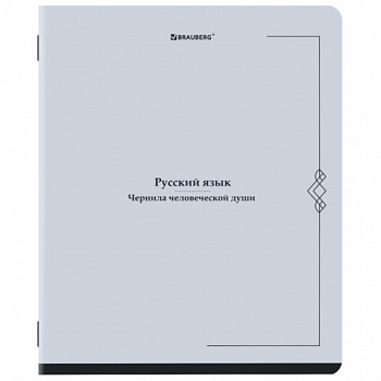 Тетрадь предметная VINTAGE 48 л., SoftTouch, РУССКИЙ ЯЗЫК, линия, подсказ, BRAUBERG