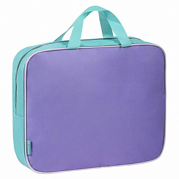 Папка на молнии с ручками STAFF EVERYDAY А4, 1 отделение, полиэстер, 80 мм, лавандовая