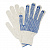 Перчатки хлопчатобумажные, КОМПЛЕКТ 5 ПАР, 7 класс, 65-67 г, 216 текс, ПВХ точка, LAIMA "ПРОФИ" XL, БЕЛЫЕ