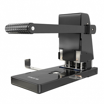 Дырокол металлический МОЩНЫЙ STAFF "Heavy duty ECO", до 300 листов, черный