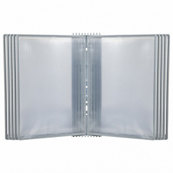 Демосистема настенная на 10 панелей, с 10 серыми панелями А4, STAFF "Profit"