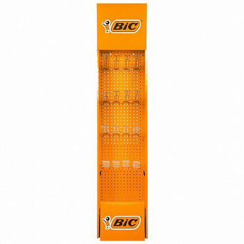Стойка напольная для размещения товара BIC, 154,5х40х30 см, 15 крючков, БЕЗ НАПОЛНЕНИЯ