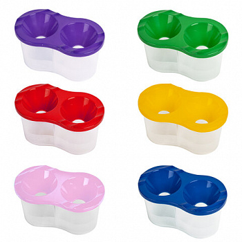 Стакан-непроливайка ПИФАГОР "ЭНИКИ-БЕНИКИ", двойной, ассорти