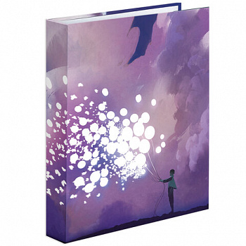 Тетрадь на кольцах А5 (175х215 мм), 160 листов, твердый картон, клетка, BRAUBERG, "Anime Dreams"