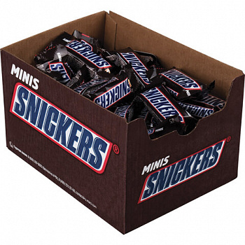 Батончики мини SNICKERS "Minis" шоколадные, 1 кг