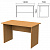 Стол письменный "Монолит", 1200х700х750 мм, цвет бук бавария, СМ1.1