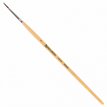 Кисть BRAUBERG, пони, круглая, №1