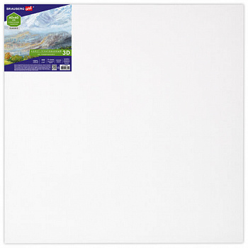 Холст 3D на подрамнике BRAUBERG ART CLASSIC 60х60 см, 440 г/м2, грунт, 100% хлопок мелкое зерно