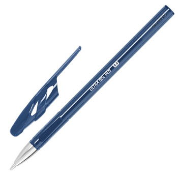 Ручка гелевая BRAUBERG "ULTRA GEL NAVY BLUE", ТЕМНО-СИНЯЯ, стандартный наконечник 0,5 мм, линия письма 0,35 мм