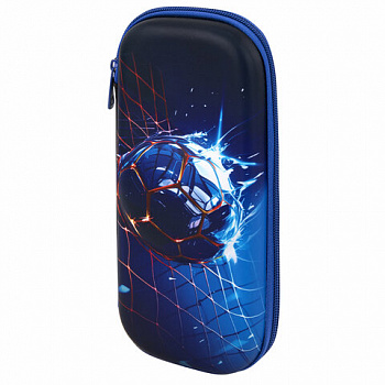 Пенал BRAUBERG, 1 отделение, 1 откидная планка, EVA, 22х10х5 см, "Score goal"