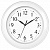 Часы настенные TROYKATIME (TROYKA) 122211201, круг, белые, белая рамка, 30х30х3,8 см