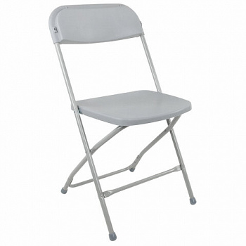 Стул складной BRABIX "Golf CF-002", серый каркас, пластик серый