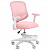 Кресло детское с подставкой для ног BRABIX KIDS MG-215, сетка/ткань TW, розовое