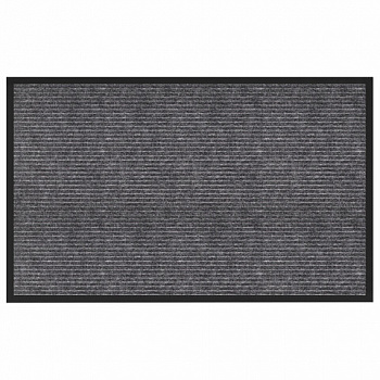 Коврик придверный 80х120 см, СЕРЫЙ, влаго-грязезащитный, 450 г/м2, ребристый, PRIMILA (ПРИМИЛА) EXTRA