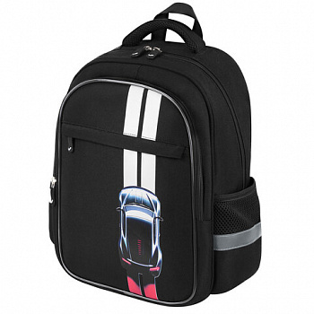 Рюкзак BRAUBERG FAVOUR, 2 отделения, 3 кармана, "Upright car", 40х29х15 см