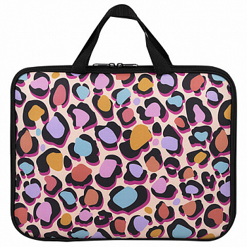 Папка на молнии с ручками BRAUBERG А4, 1 отделение, полиэстер, 20 мм, "Fun Spots"