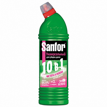 Чистящее средство 1 кг, SANFOR Universal (Санфор Универсал) "Летний Дождь", гель