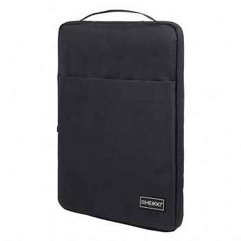 Чехол для ноутбука HEIKKI OPTION 13-14'' (ХЕЙКИ), с ручкой и карманом, черный, 35,5х24х2,5 см