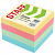 Блок самоклеящийся (стикеры) STAFF STANDARD, ПАСТЕЛЬНЫЙ 51х51 мм, 4 цвета, 400 листов