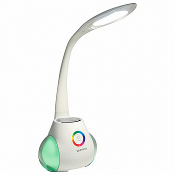 Настольная лампа / светильник с органайзером и Bluetooth колонкой, LED, 6 Вт, белый, DASWERK (ДАСВЕРК)