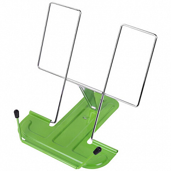 Подставка для книг и учебников BRAUBERG LINE, металлическая, зеленая, европодвес