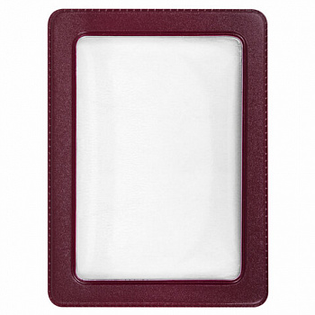 Обложка-карман для проездных документов, карт, пропусков, 92х69 мм, прозрачная, ПВХ, в цветной рамке, ассорти, ДПС