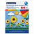 Цветная бумага А4 2-сторонняя мелованная (глянцевая), 16 листов 8 цветов, на скобе, BRAUBERG, 200х280 мм, "Подсолнухи"