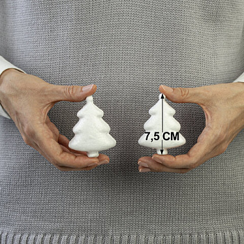 Пенопластовые заготовки для творчества "Ёлочки", 3 шт., 75 мм, ОСТРОВ СОКРОВИЩ