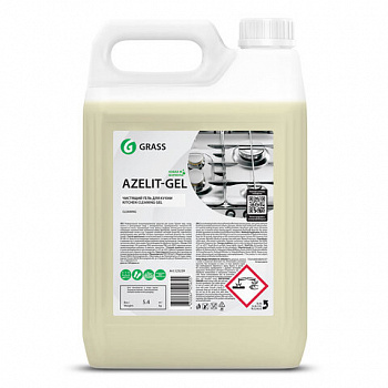 Средство для чистки плит, духовок, грилей от жира/нагара ГЕЛЬ 5,4кг GRASS AZELIT-GEL,щелочное