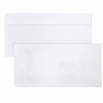 Конверты Е65 (110х220 мм), отрывная лента, внутренняя запечатка, КОМПЛЕКТ 100 шт., BRAUBERG