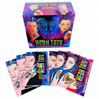 Взрывная карамель "Неон тату" со светящейся татуировкой, 1 г, КАНДИ КЛАБ, CAR045-1