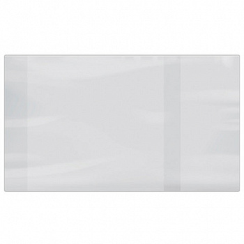 Обложка ПВХ для учебников А4, контурных карт, атласов БОЛЬШОГО ФОРМАТА, ПЛОТНАЯ, 100 мкм, 305х560 мм, универс., прозрачная, ПИФАГОР