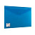 Папка-конверт с кнопкой BRAUBERG, А4, до 100 листов, непрозрачная, синяя, СВЕРХПРОЧНАЯ 0,2 мм