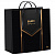 Пакет с пластиковой ручкой, мягкий пластик, 26х24см, "Черный бэкграунд", 140мкм, ШК1770, н00269763
