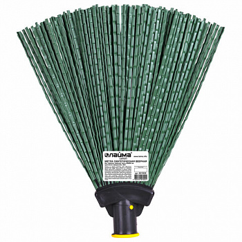 Метла синтетическая веерная 29х26 см, без черенка, крепление еврорезьба, №2, LAIMA EXPERT