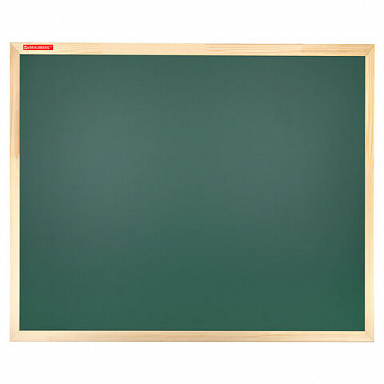 Доска для мела магнитная 50х70 см, зеленая, деревянная рамка, BRAUBERG "Wood"