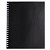 Тетрадь бумвинил, А5, 96 л., гребень, офсет №1, клетка, ЧЕРНАЯ Metallic, HATBER, 059708, 96Т5бвВ1гр