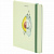 Блокнот с резинкой в клетку 96 л., А5 (145х203 мм), твердая обложка с фольгой, BRAUBERG, "Avocado"