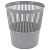 Корзина для бумаг BRAUBERG сетчатая, 9 л, серая