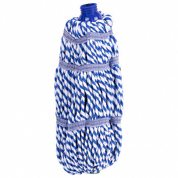 Насадка МОП для швабры самоотжимной скручивающейся 601471, микрофибра, 32 см, двуцветная, LAIMA